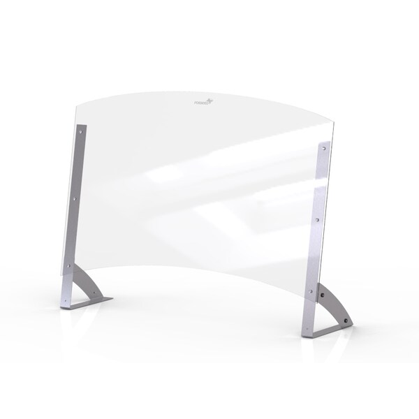 Rosseto Serving Solutions Avant Guarde Shield + Serve 48 in Clear Buffet Sneeze Guard with 8.5" Tall Pass Through, 1 EA AG203 - main